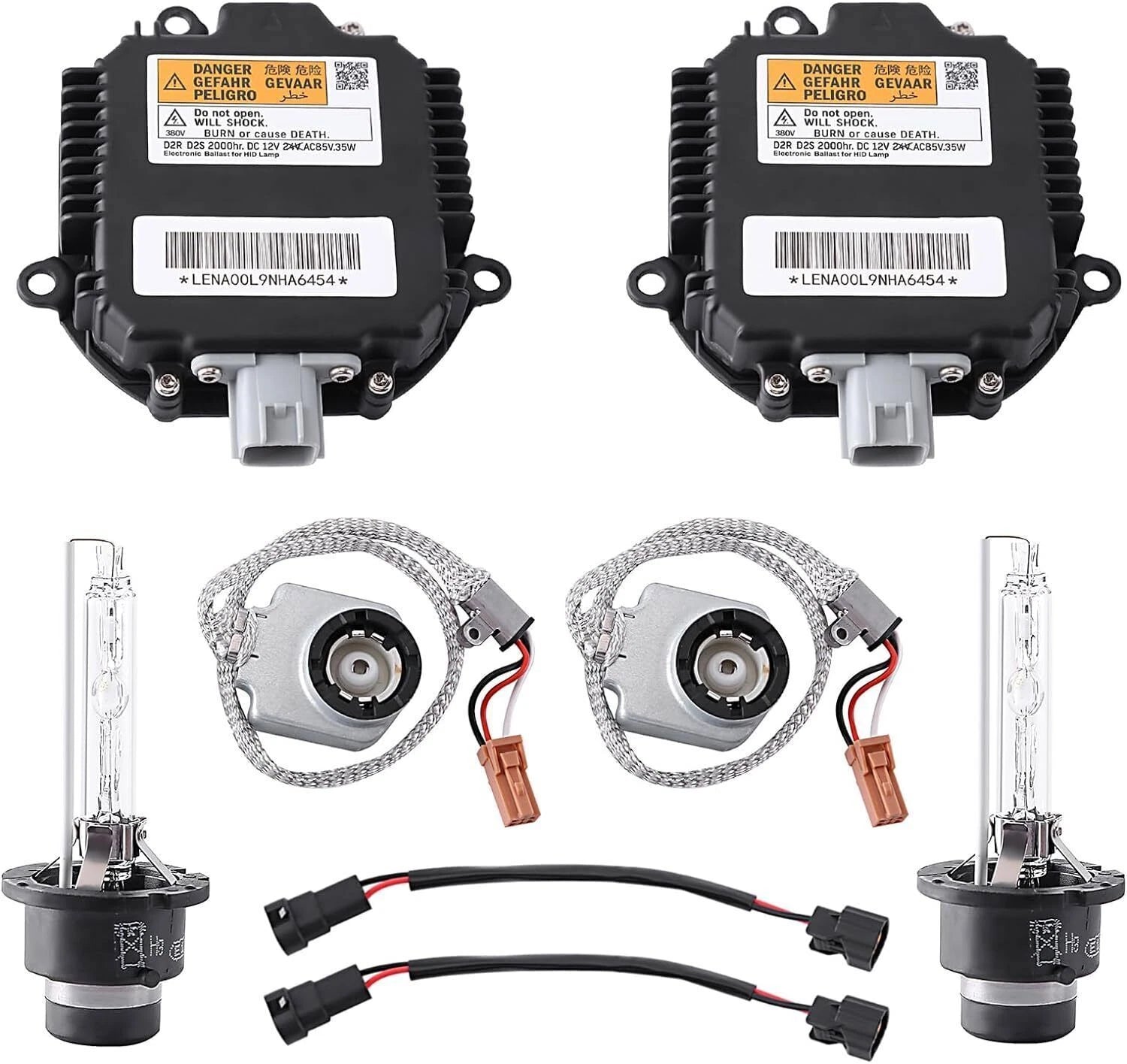2X Xenon Ballast Igniter HID D2S Bulb Kit for Infiniti G35 G37 Q40 Q50 (2007–2015)