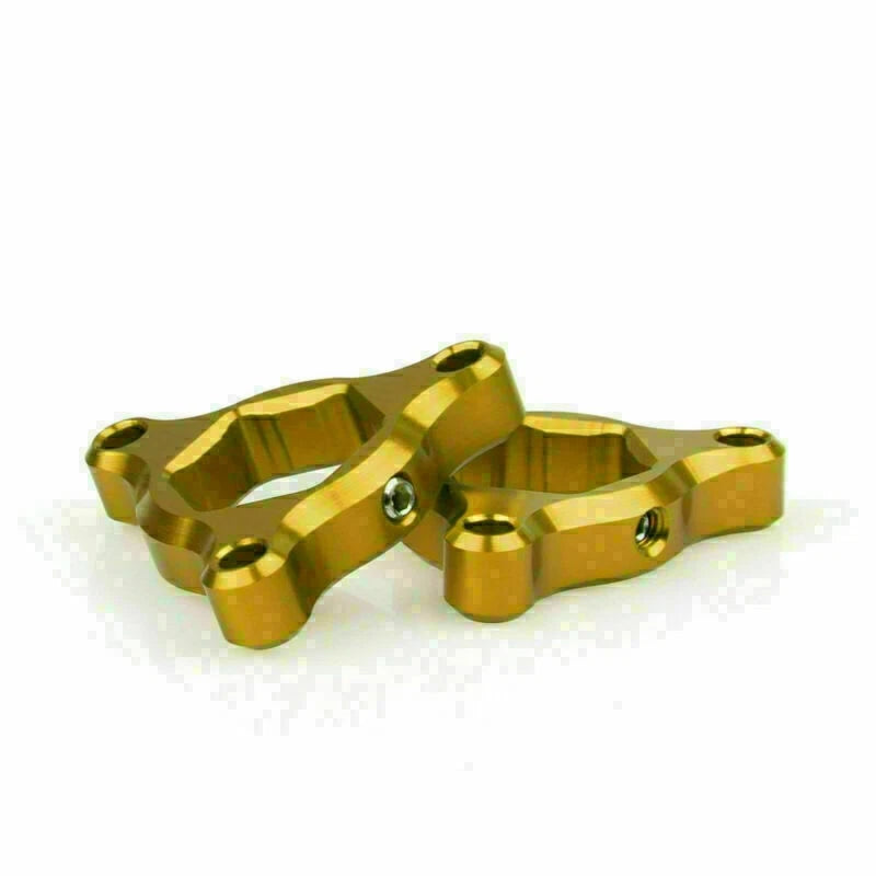 Fork Preload Adjusters for Suzuki GSXR 1100, TL1000, ZX6R, YZF (17mm Gold)