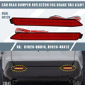 2X Rear Bumper Reflector LED Brake Tail Light 8191048012 for Toyota RAV4 (2019–2023)
