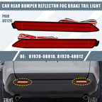2X Rear Bumper Reflector LED Brake Tail Light 8191048012 for Toyota RAV4 (2019–2023)