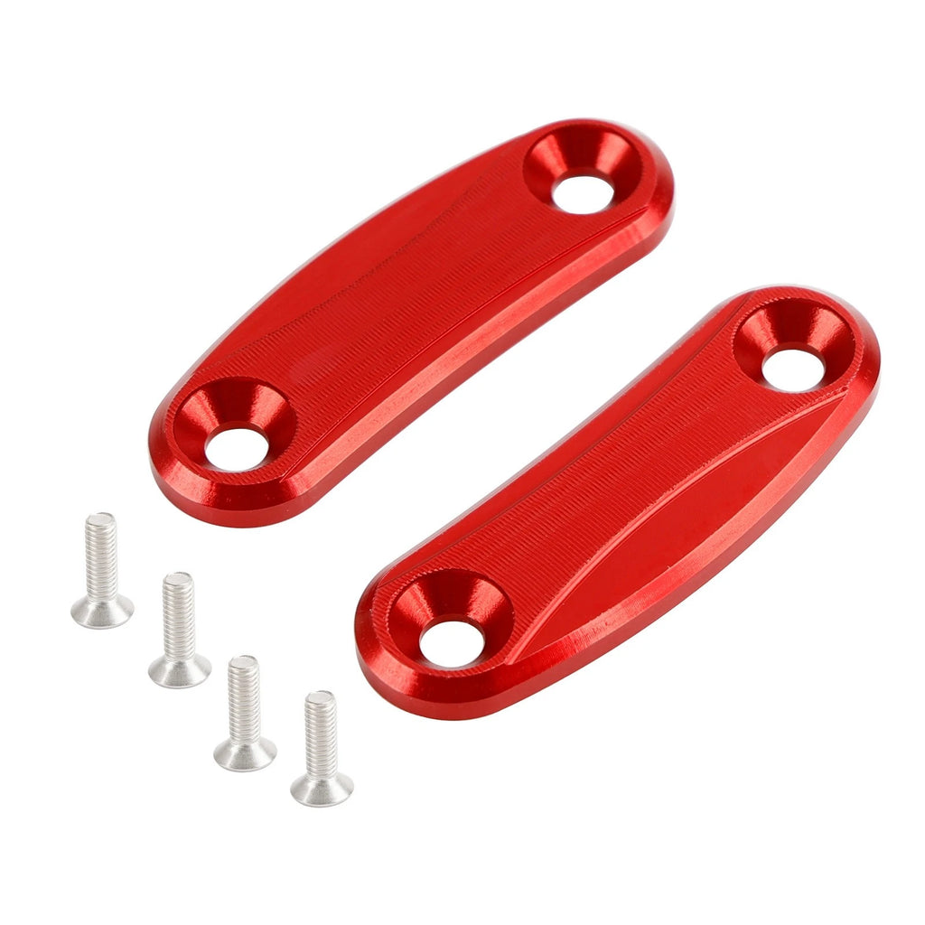 Aluminum Rear View Mirror Hole Caps for Kawasaki ZX10R (2011–2015)