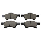 Set of 4 Akebono ProAct Front Ceramic Disc Brake Pads for Town & Country (2008–2016)