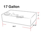 17 Gallon Racing Fuel Cell Tank with Cap & Level Sender for Universal Fit