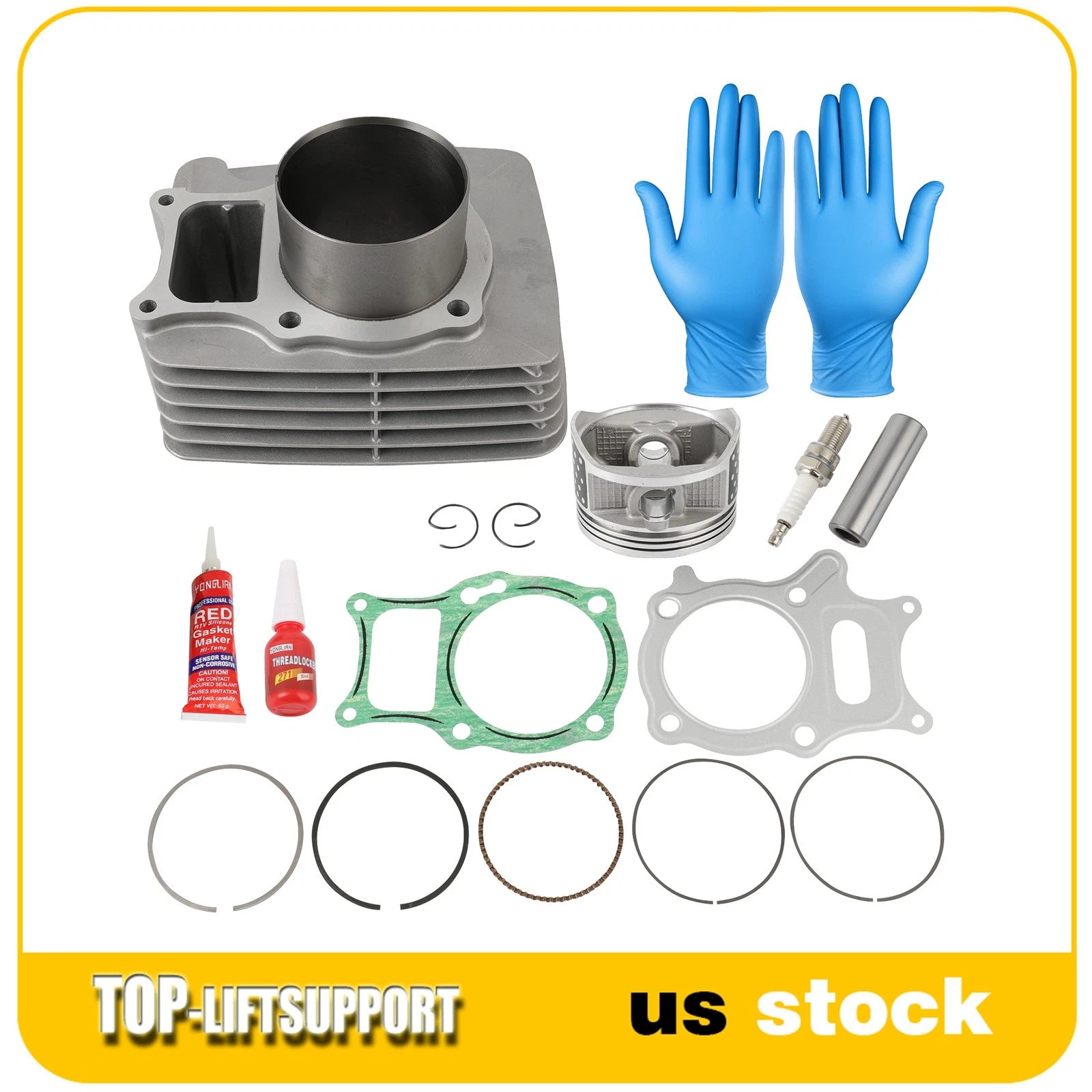 74mm Big Bore Cylinder Piston Kit for Honda TRX250EX 250X Recon ATV