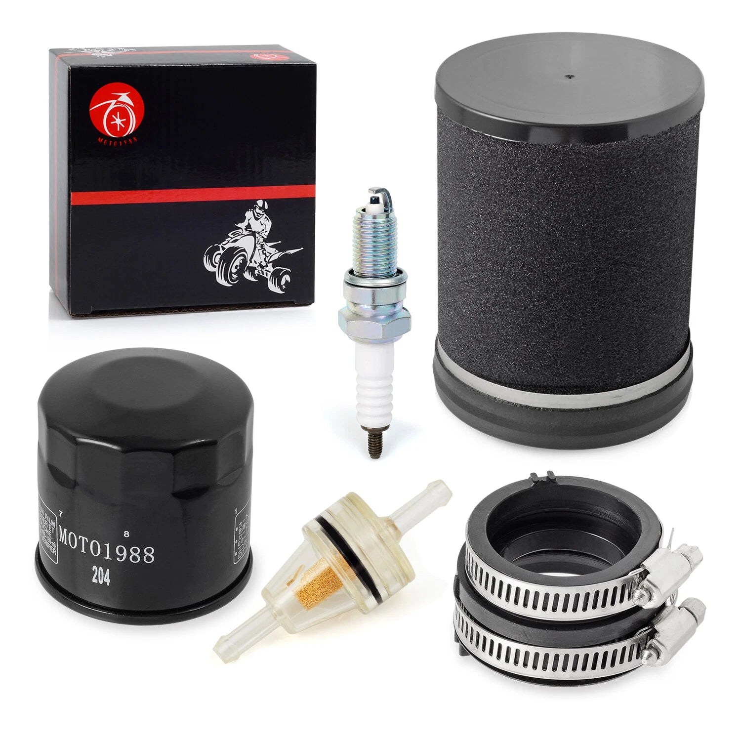 Air Filter & Oil Filter Set for Kawasaki Prairie 360 KVF360 (2003–2013)