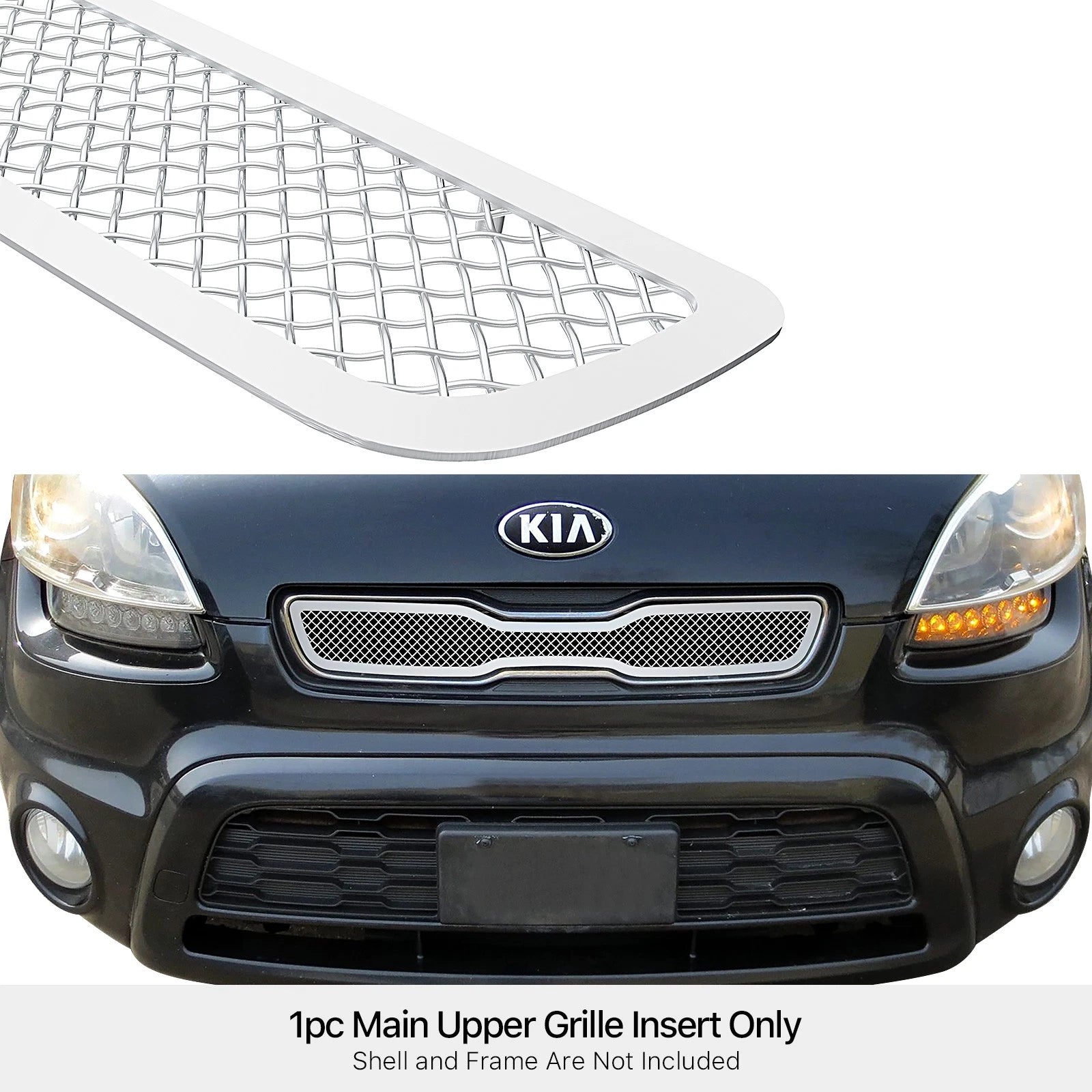 Stainless Steel Mesh Grille Insert for Kia Soul (2012-2013)