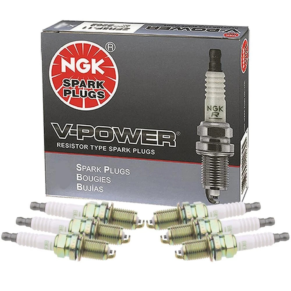 6X Spark Plugs NGK V Power Resistor for Subaru Volvo Volkswagen (N/A)