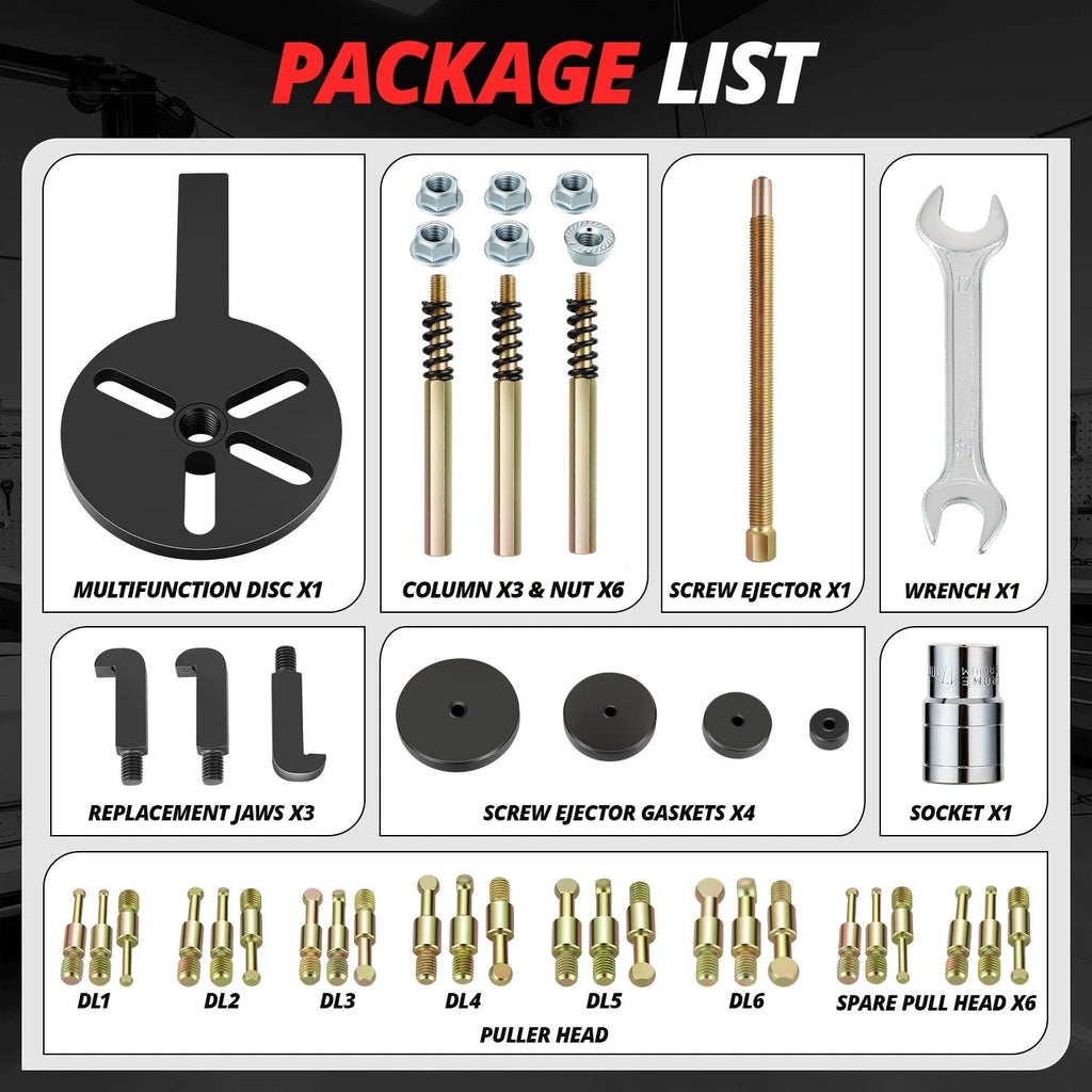 36 in 1 Bearing Puller Set for Universal Applications (No Specific Year)