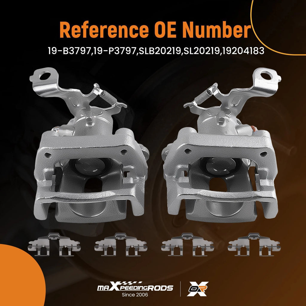 Rear Brake Calipers (Left & Right) w/ Bracket for Toyota Corolla (2014–2017)