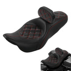 Backrest for Harley Street Glide (2009–2023) - Black Driver Passenger