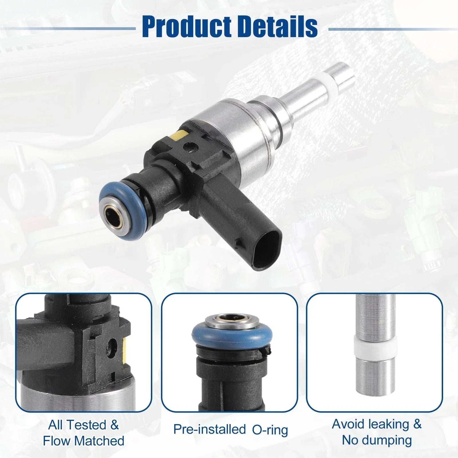 4 x Fuel Injector Nozzles for Mercedes-Benz C 250 (2012-2015)