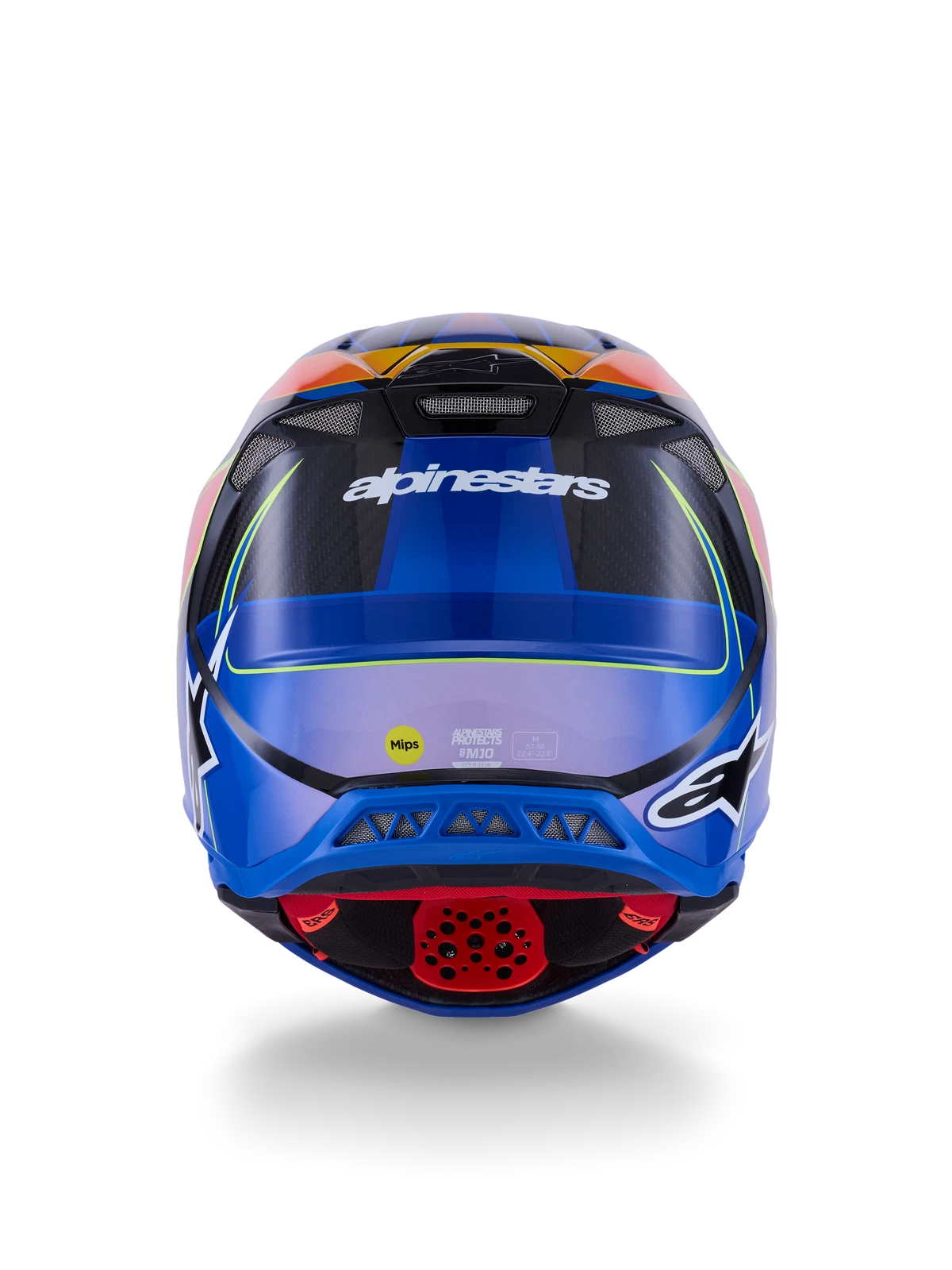 Alpinestars Supertech M10 Era Helmet for Offroad (2XL, Blue/Red/Yellow)
