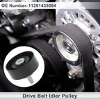 1 x Drive Belt Idler Pulley for BMW 3 Series (1998 - 2005) Black