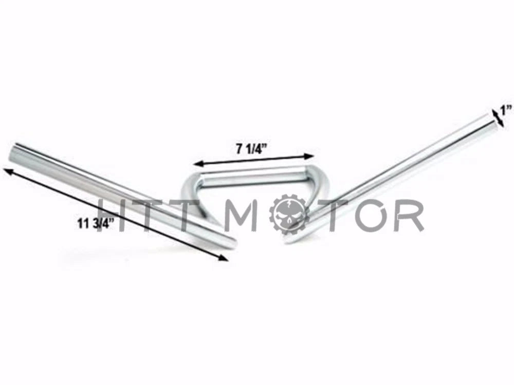 1" Chrome Z-Bar Handle Bars for Harley XL Sportster 883 1200