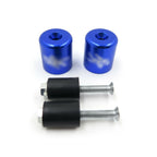 Blue Rubber Hand Bar End for Suzuki GSXR 600 750 1000 GSX1300R (1999–2012)