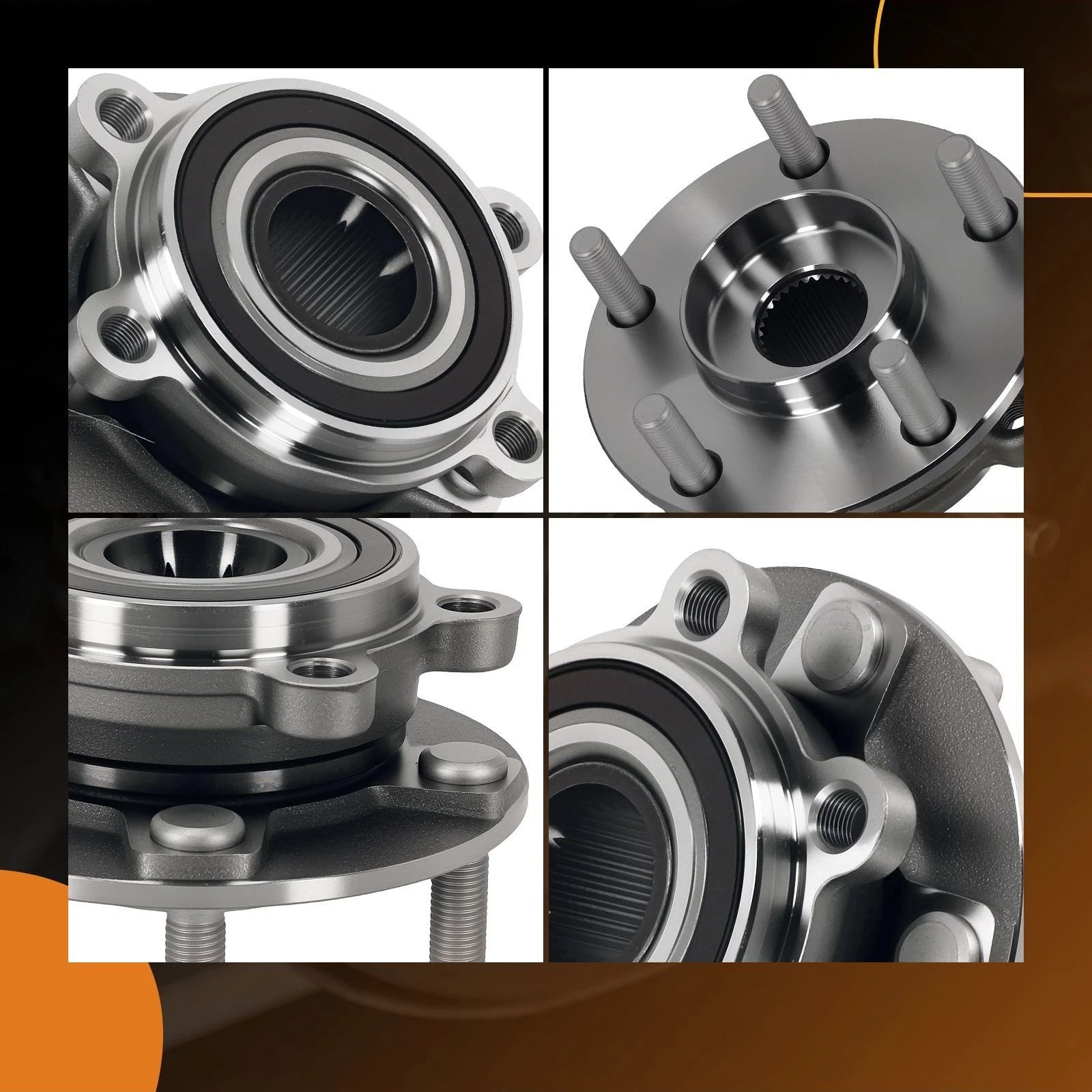 Front Wheel Hub & Bearing Set for Mazda 6 (2014–2021) 513347 5 Bolt ABS
