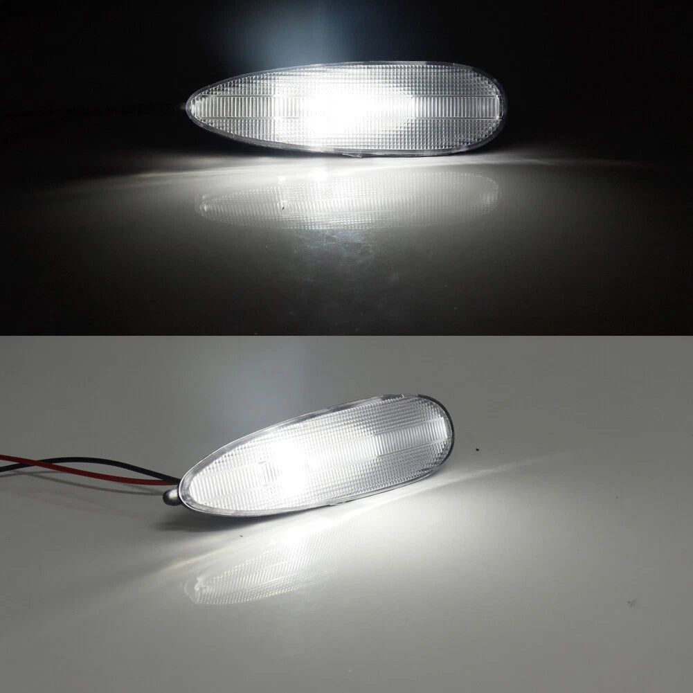 Clear White LED Front Bumper Side Marker Lights for Pontiac GTO (2004–2006)
