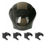 Quarter Headlight Fairing Windshield w/ 49mm Fork Clamp for Harley Sportster