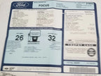 Original Dealer Window Sticker for Ford Focus ZX3 (2006)