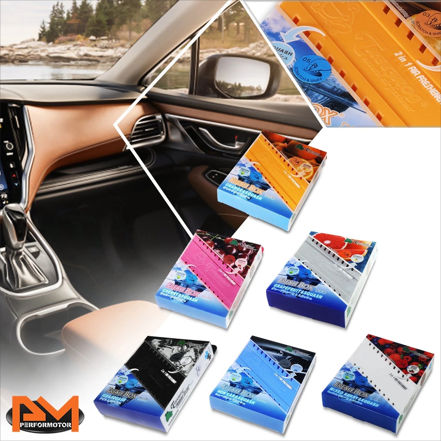 6x Adjustable Scent Air Freshener for Car Home Office