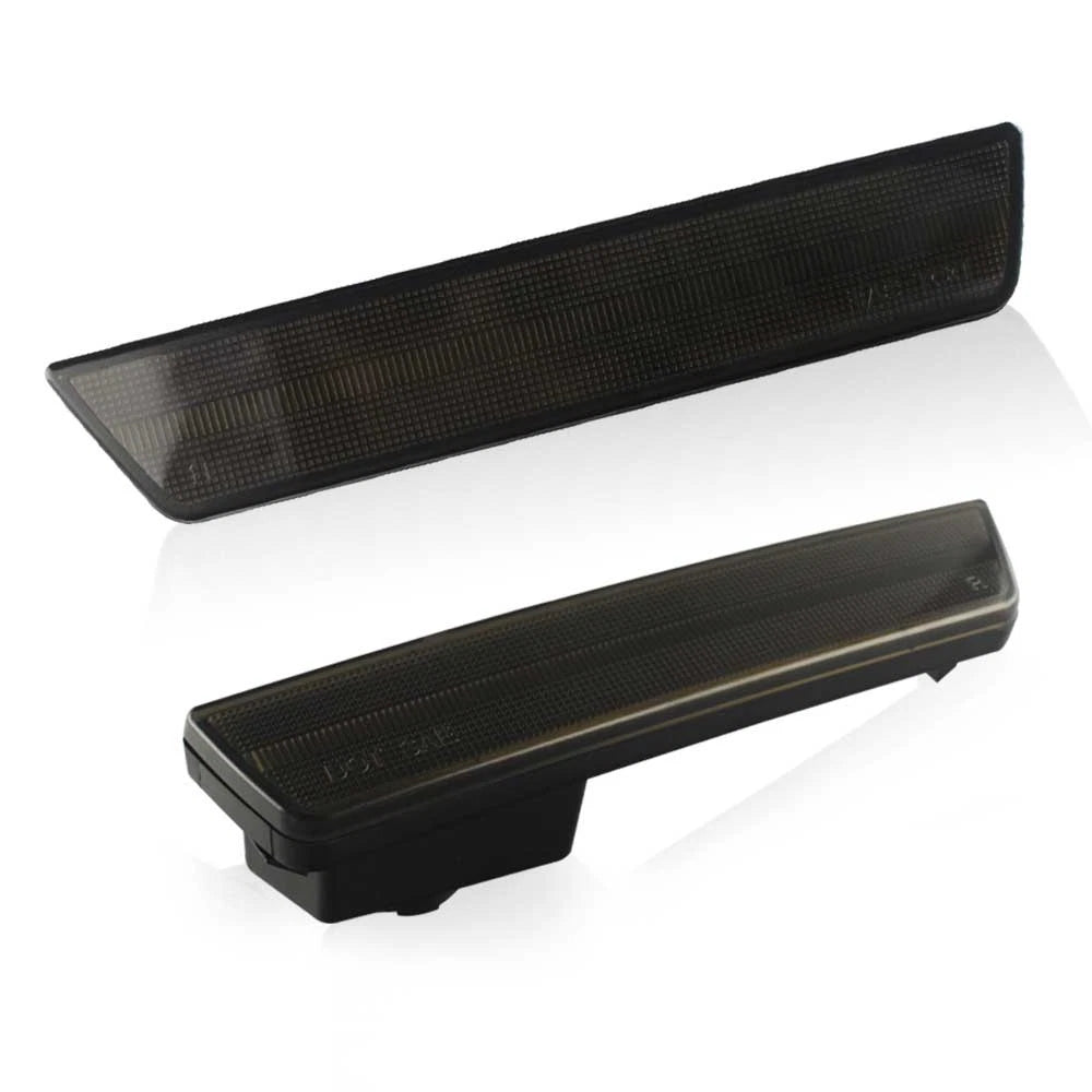 Set of 2 Smoked Lens Rear Side Marker Lights for Dodge Challenger/Charger (2008–2014)