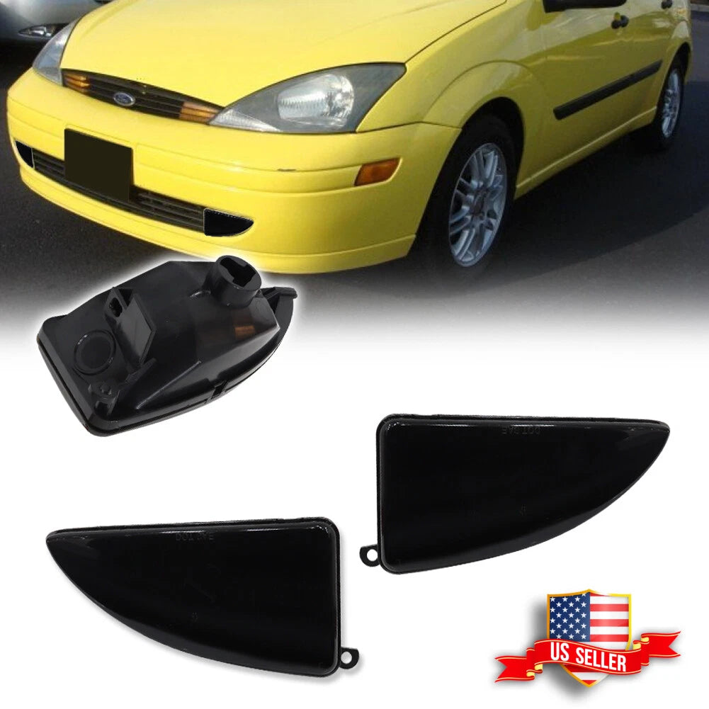 2X Smoked Lens Fog Lights for Ford Focus (2000–2004)