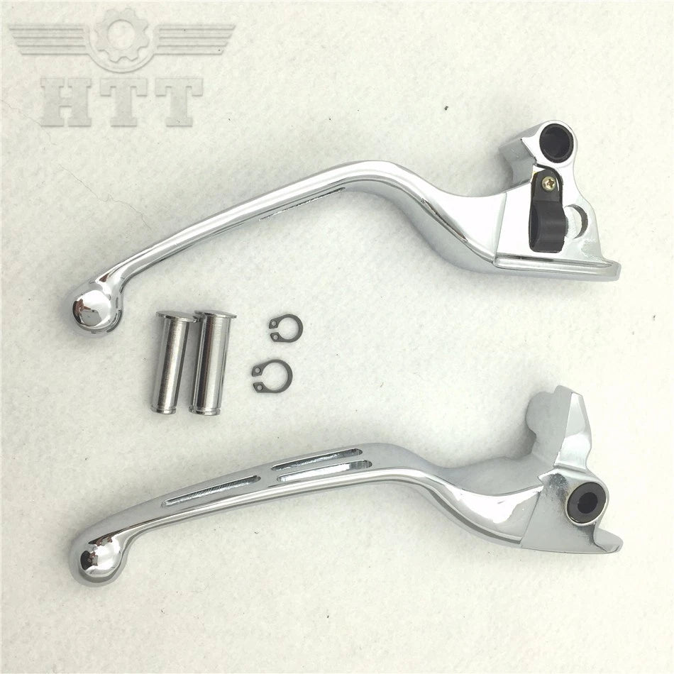 Chrome Brake Clutch Hand Levers for Harley Touring Trike FLHR FLHRC (2009–2023)