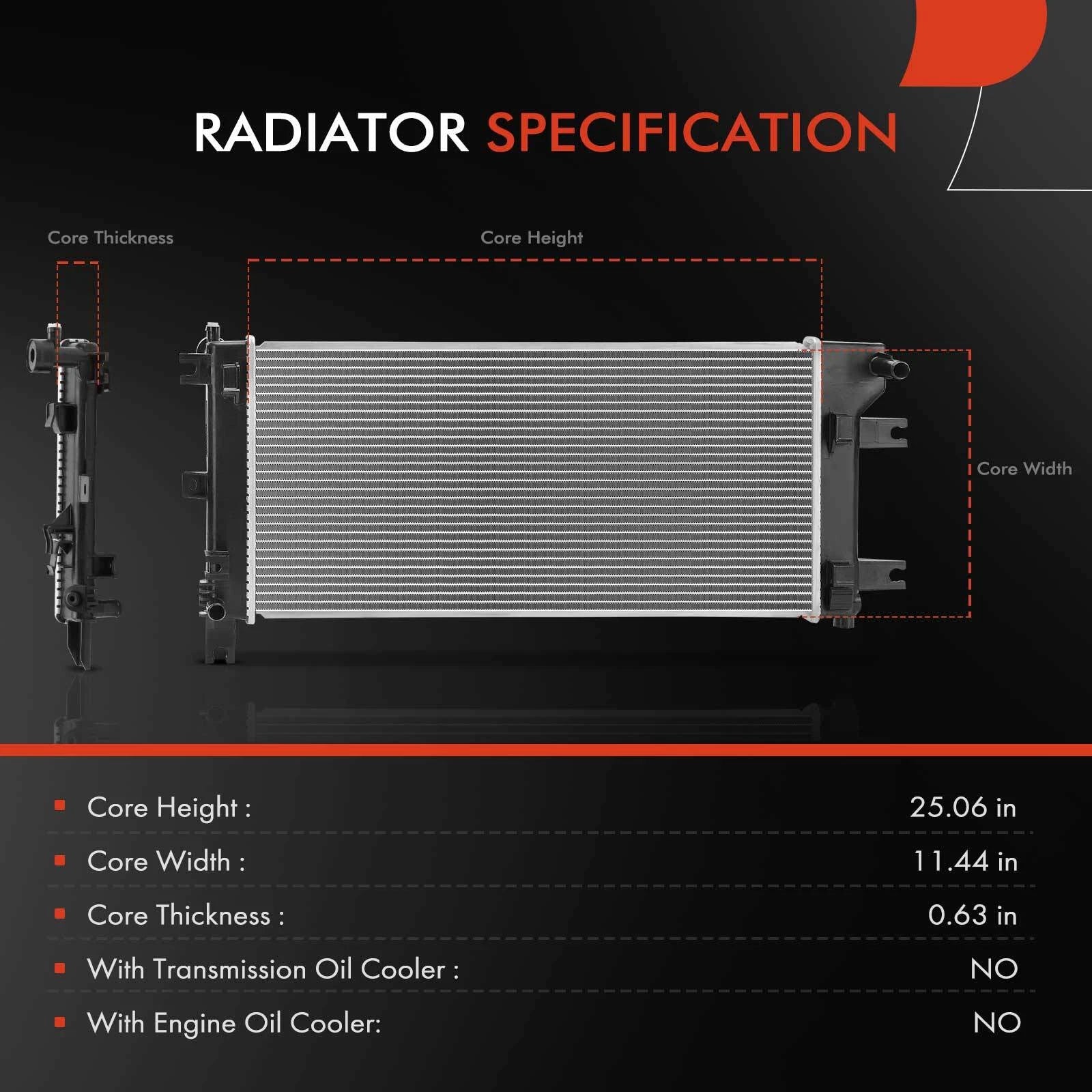 Aluminum Radiator for Nissan Leaf (2013-2017)