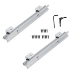2X SBR16-400mm Linear Shaft Rail Guide with 4 SBR16UU Sliders