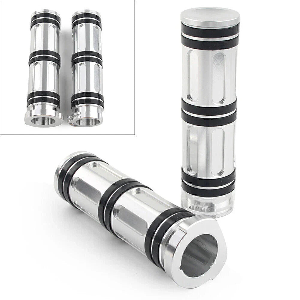 1" Aluminum Handlebar Hand Grips for Harley Sportster Dyna Softail Road King