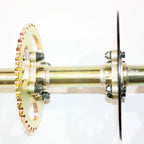 Rear Axle Assembly Sprocket Brake Rotor Hub for Dirt Quad Bike ATV (N/A)