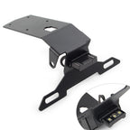 Set of 1 Black License Plate Holder for Kawasaki Ninja H2 SX (2019–2021)