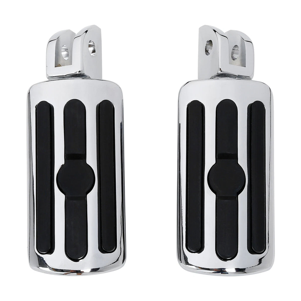 Chrome Rider Foot Pegs for Harley Street Bob Breakout (2018–2024)