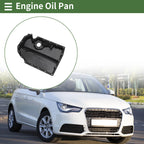 1 Pc Engine Oil Pan No.06K103600R for Audi A1 (2015–2018) Plastic Black