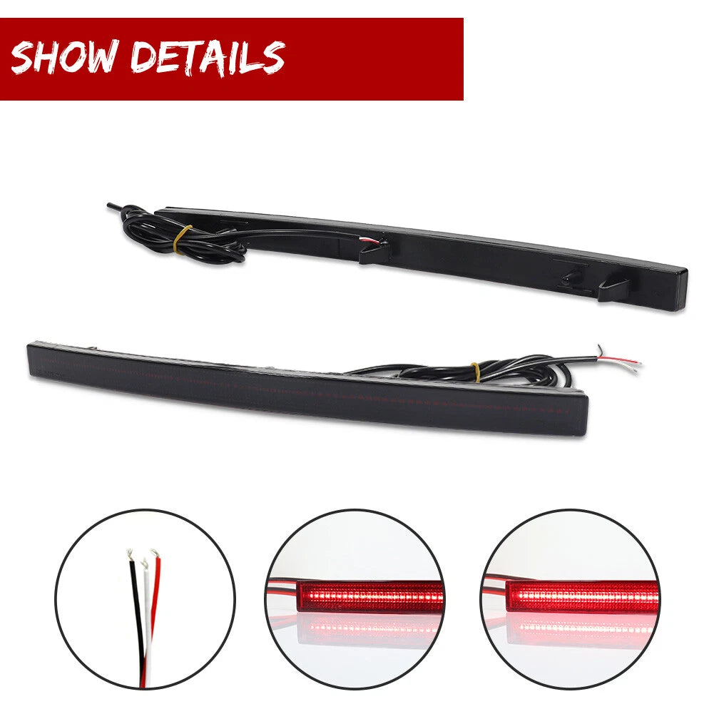 2X Rear Bumper LED Tail Light Reflector for Corvette C7 (2014–2019)