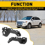 Pair of Front Bumper Retainer Brackets for Ford Edge (2011–2014) FO1043135