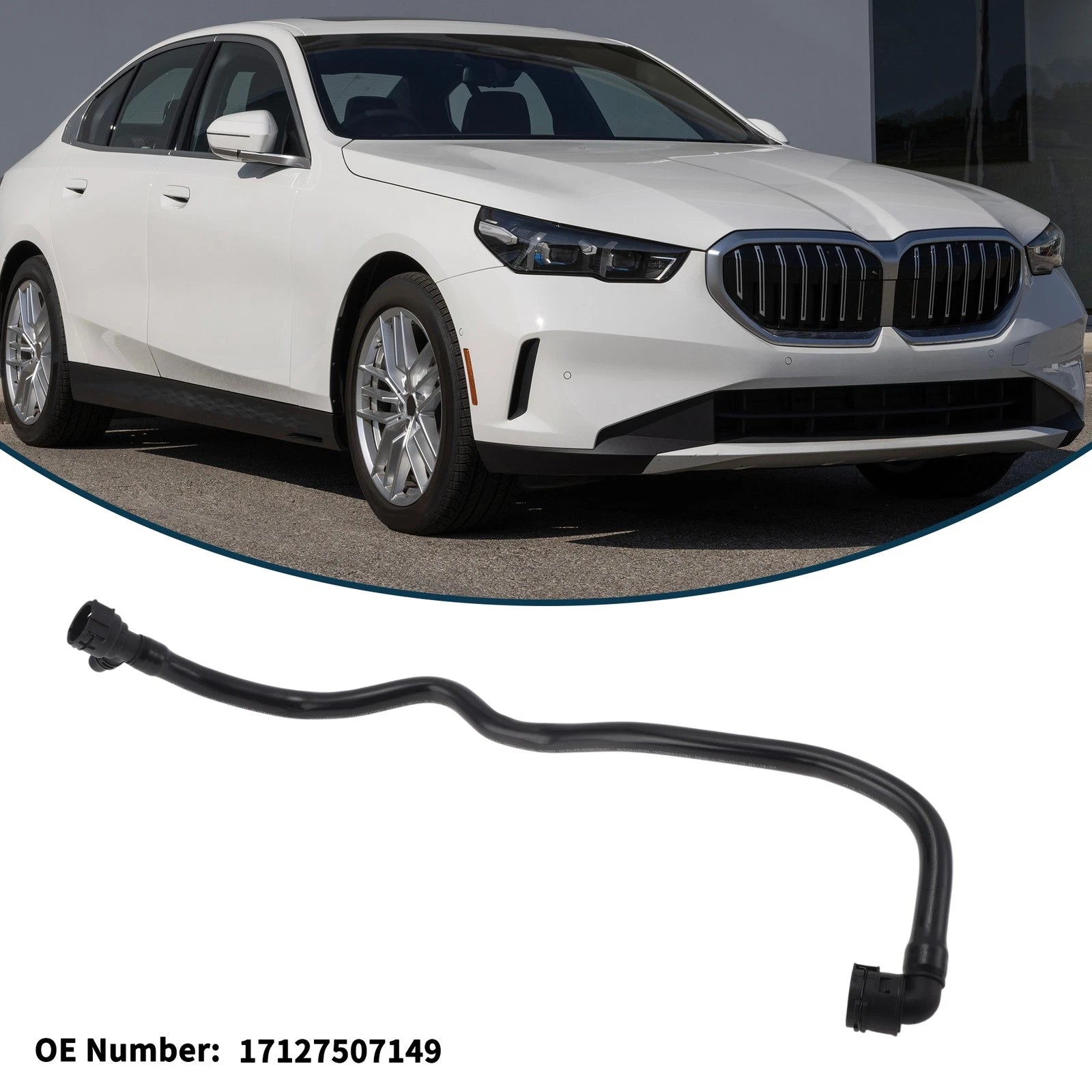 Radiator Hose No. 17127507149 for BMW 530e (2018–2023) 2.0L Electric/Gas