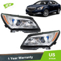 Set of 2 Headlight Assembly Halogen for Buick LaCrosse (2014–2016)