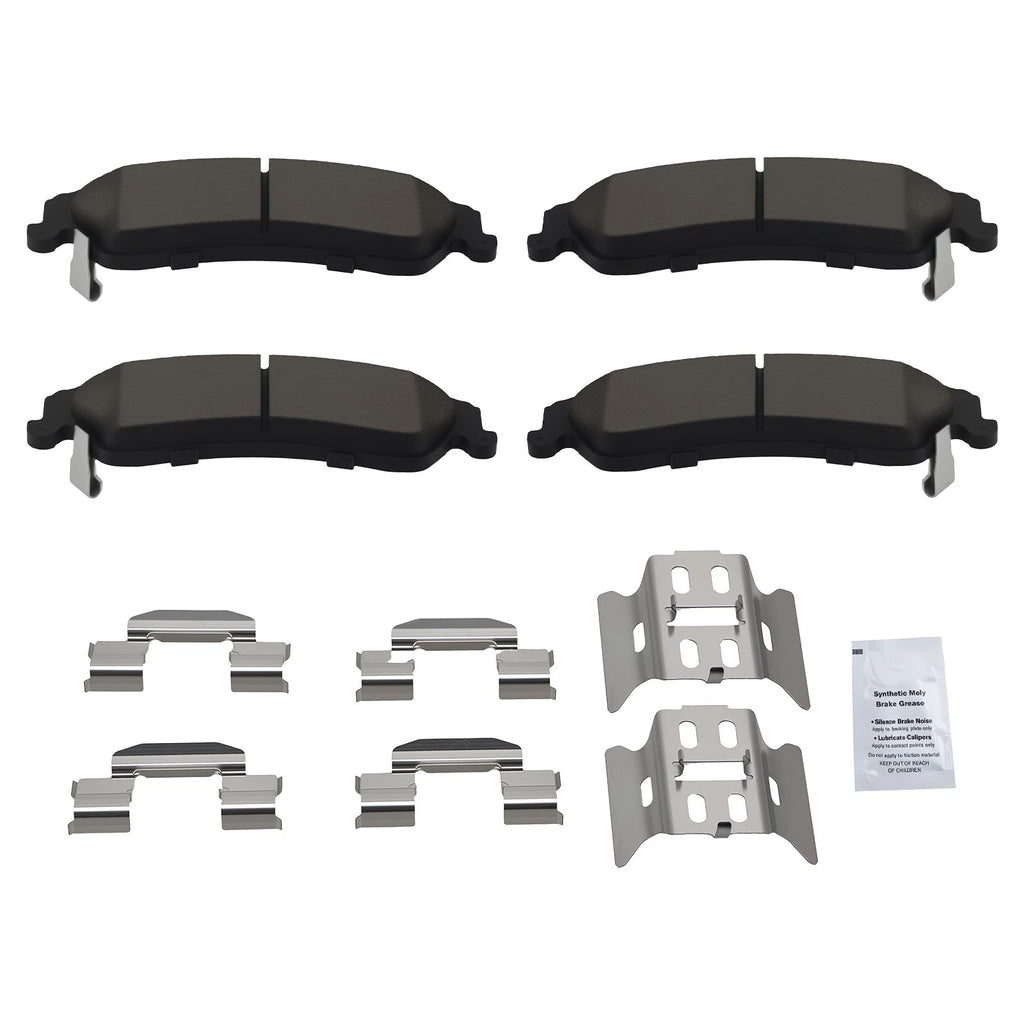 Rear Ceramic Brake Pads Kit for GMC Sonoma, Jimmy, Isuzu Hombre, Chevrolet S10 (1994–2005)
