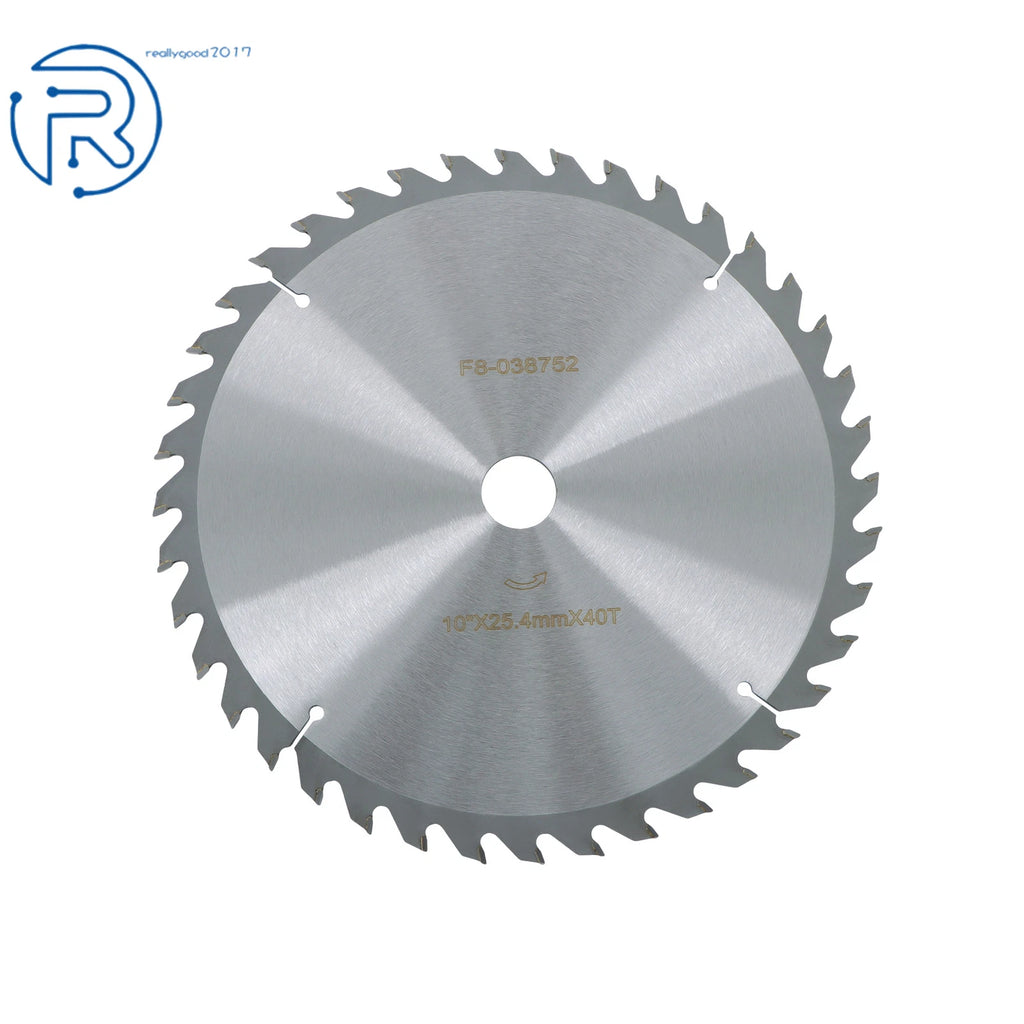 10-Inch 40 Tooth Carbide Saw Blade for Wood (Compatible with Nails)