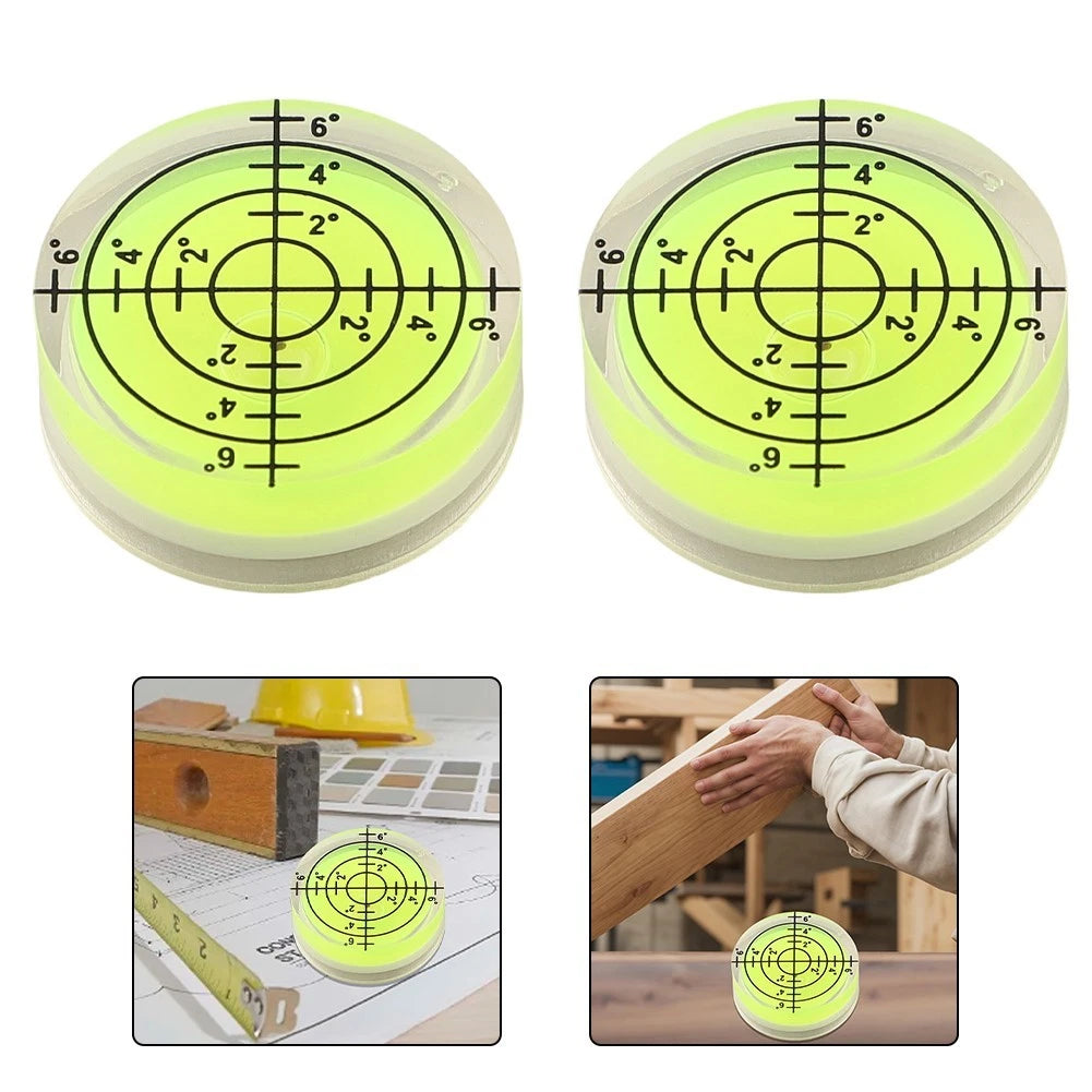 2 Pack 32mm Bubble Levels for Precise Measurements