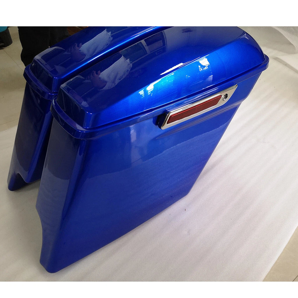 5" Stretched Extended Hard Saddle Bags for Harley Touring Street Glide (2014–2024)