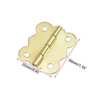 10Pcs Butterfly Hinge for Jewelry Chest Wine Box Dollhouse (25x30mm)