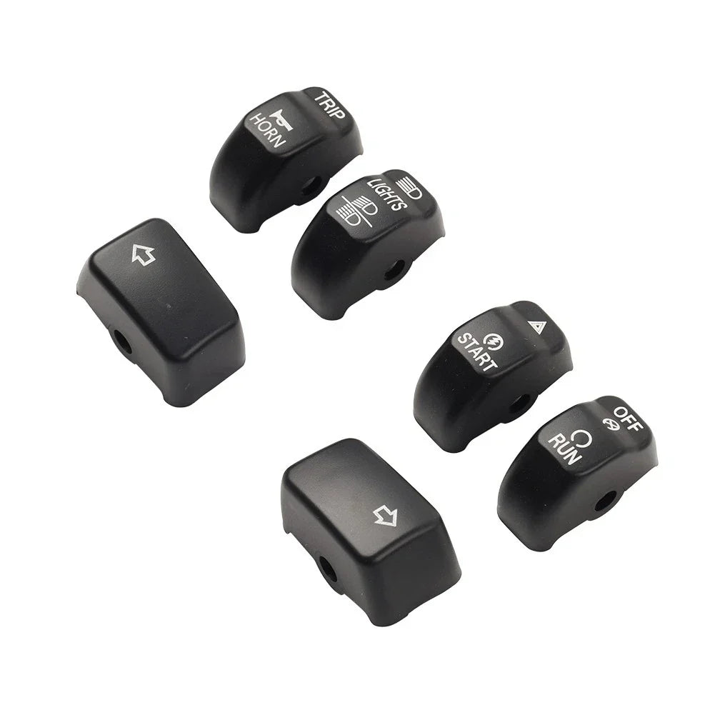6x Handlebar Control Switch Cap Button for Harley Sportster Iron 883 1200