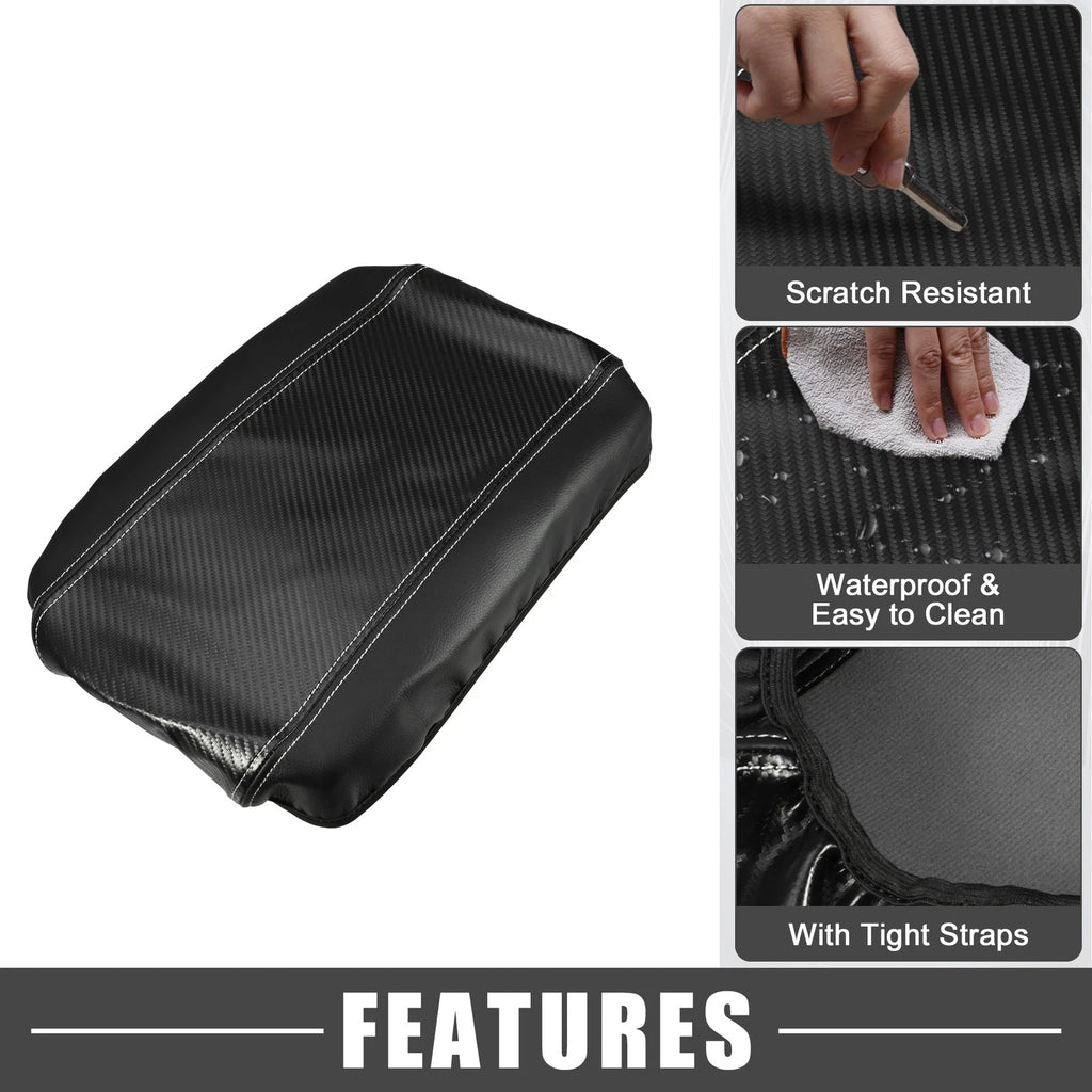 Center Console for Toyota Venza (2021–2023) Carbon Fiber Pattern Black Gray