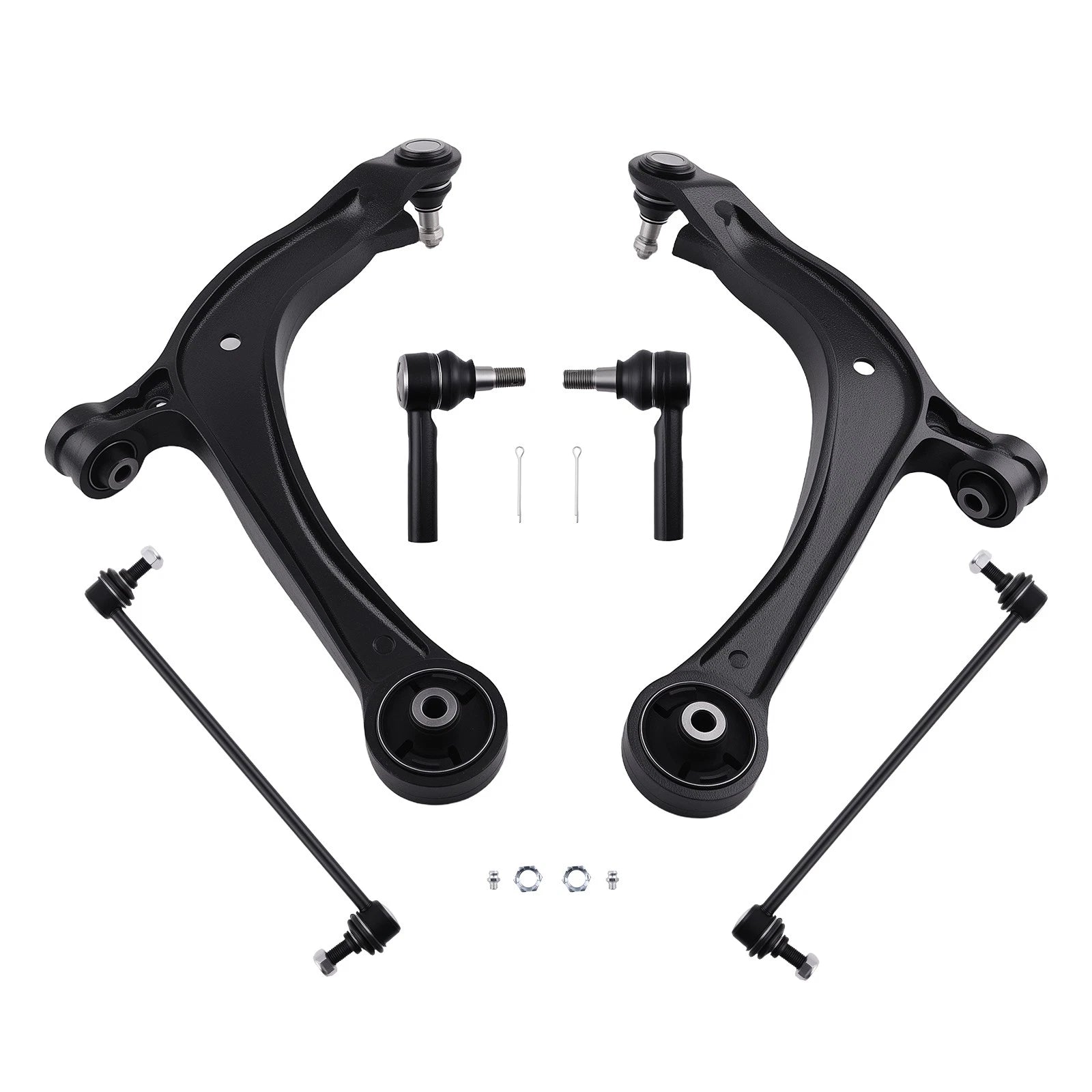 6x Front Lower Control Arms Tie Rods for Honda Odyssey (2011–2017) K622002 K622210