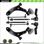 Set of 2 Front Control Arm Ball Joints Tie Rod End for Mazda 3 (2010–2013)