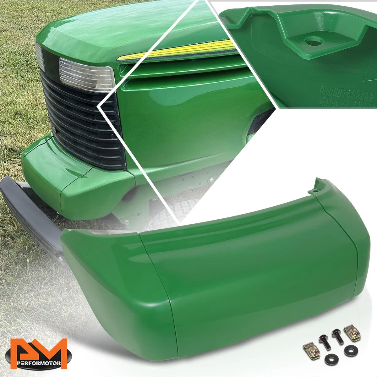 3-Pc Front Bumper for John Deere GX325 GX335 GX345 GX355 (OE Direct Replacement)