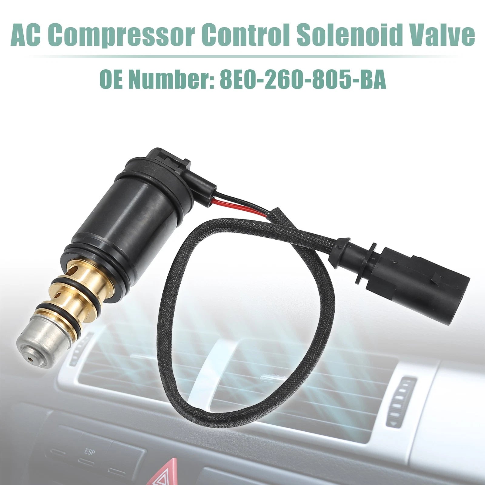 AC Compressor Control Solenoid Valve No. 8E0260805BF for Volkswagen Passat (2002)