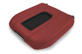Console Lid Bucket Cover Leather for Chevrolet Silverado (2019–2020) Red Black Stitch